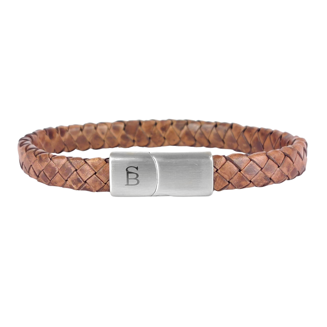 Leather Bracelet Riley - Caramel